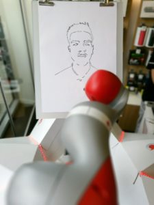 KUKA IIWA collaborative robot drawing