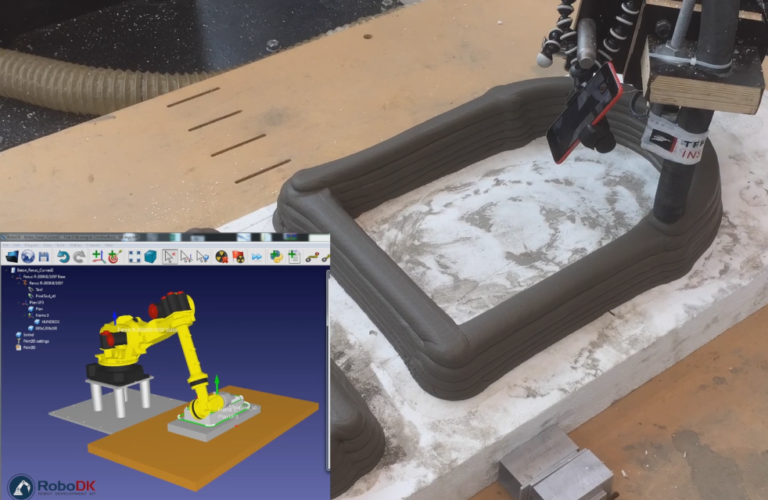 Concrete 3D Printing - 3D Printing RoboDK 768x500