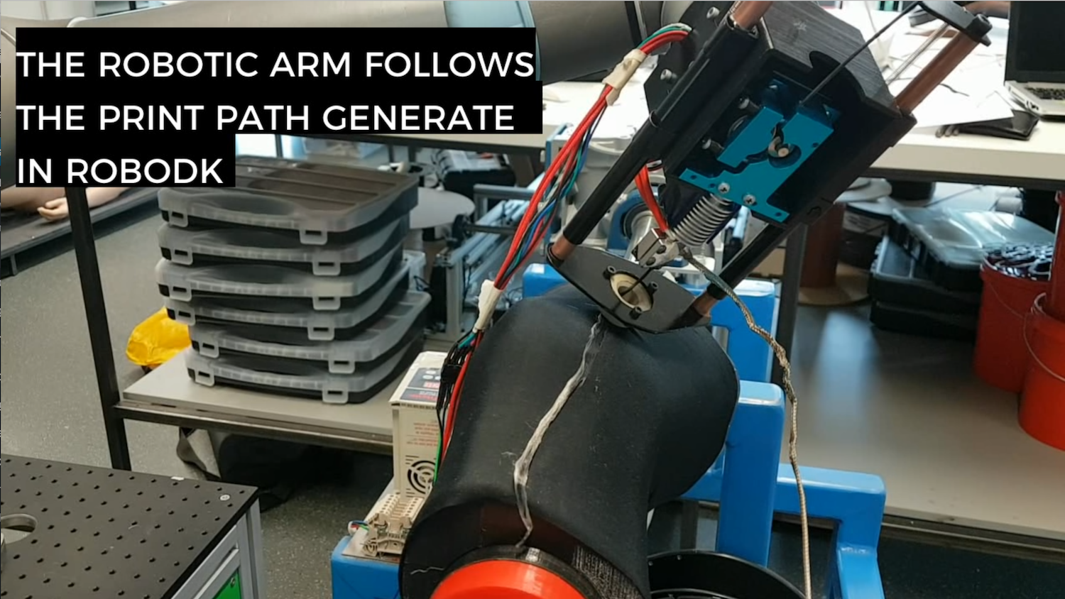 Automated Fiber Placement with a robot arm