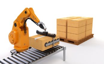 Industrial Robot and Conveyor