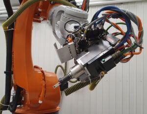 KUKA Robot Calibration Spindle with Laser Tracker