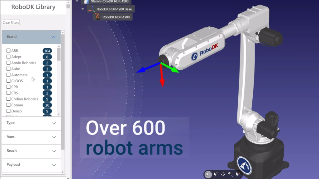 RoboDK robot simulation software