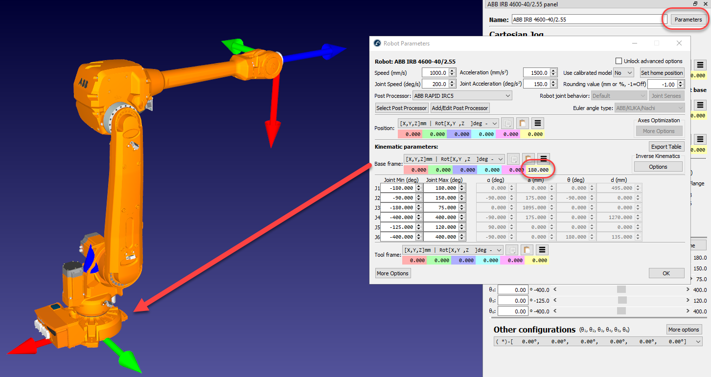 Flipping frame for ABB