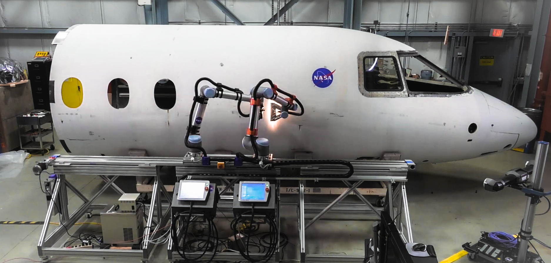 Dual robot inspection at NASA