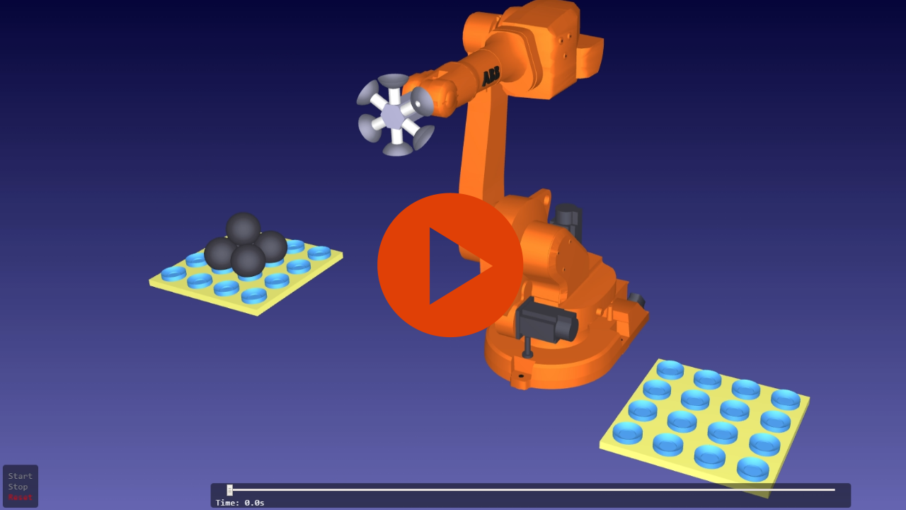 Export a robot simulation